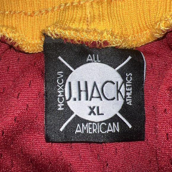 BCU ‘WILDCATS' By‎ J Hack Burgundy Gold Logo Athletic Shorts Size XLarge-NWOT - Picture 6 of 6